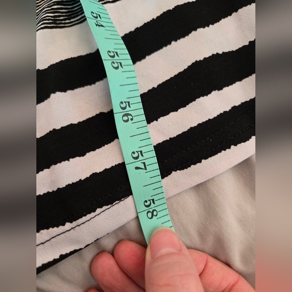 3RStreetwear | Striped Black and White Maxi Dress, Size L - Picture 6 of 8